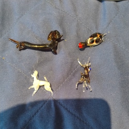 Vintage lampwork glass - glass, animals