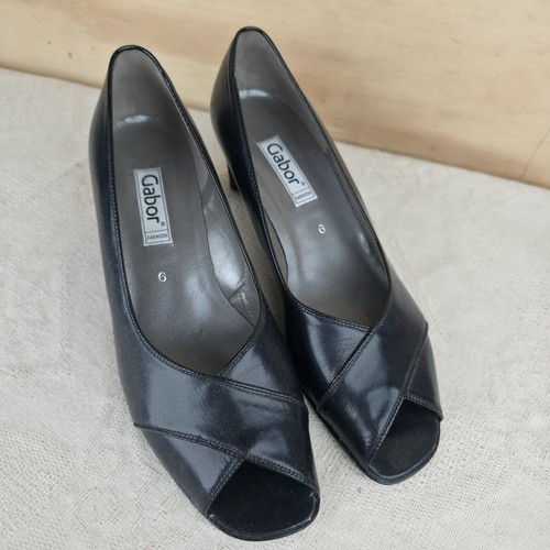Gabor court shoes black - 6,