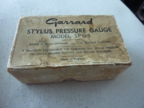 Garrard stylus pressure gauge - garrard,