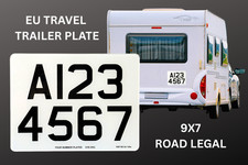 9X7" Trailer Number Plate
