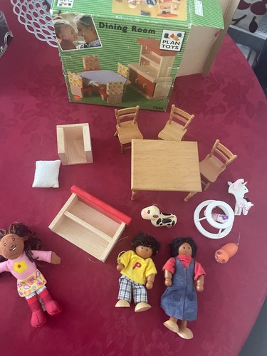 Plan toys wooden dollhouse - wooden,