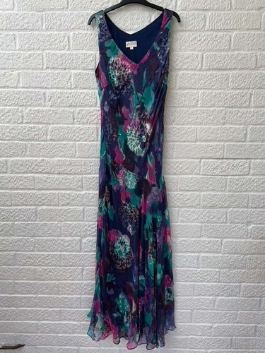 Adini purple floral - silk, mix
