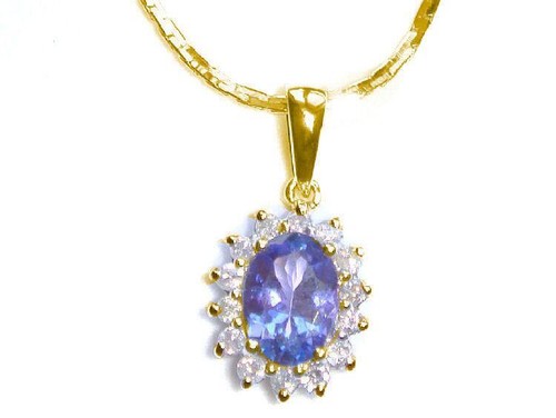 14ct tanzanite diamond - tanzanite, &