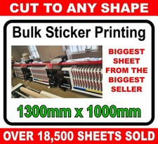 BULK Custom personalised printed vinyl stickers, labels UNLAMINATED
