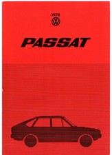 Volkswagen Passat 1978 UK Market Foldout Sales Brochure LS GLS Estate