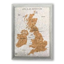 Splosh UK Travel Map Pin Board