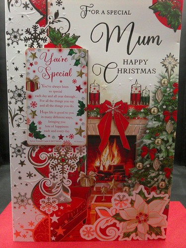 Mum christmas card with wallet - christmas,