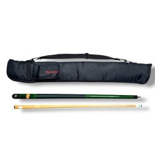 Budweiser Vintage Billiards Cue Pool Stick 2 Pc Green w/ Bag EUC