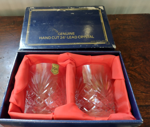 Pair boxed majestic crystal - boxed,