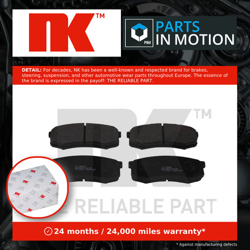 Brake pads set - fits, toyota