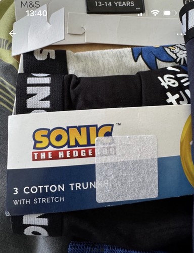 Sonic 3pack stretch trunk - sonic,