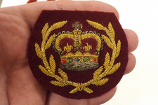 MILITARY WIRE BULLION BADGE