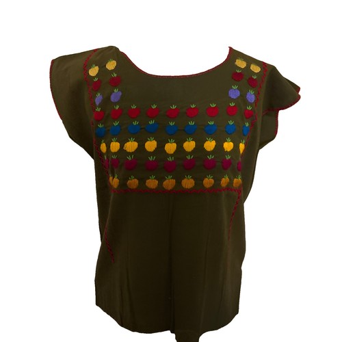 Hand embroidered blouse with - hand,