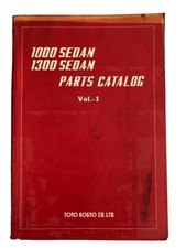 Mazda 1000 Sedan & 1300 Sedan Parts Catalogue Volume 1 Illustrated Original 1972