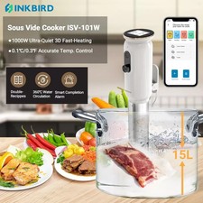 INKBIRD Wifi Sous Vide Cooker ISV-101W 1000W Precision Slow Cooking Machine C/F