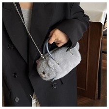 Plush Handbag Cat Bucket Bag Cute Shoulder Crossbody Bag