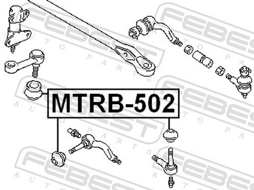 Fits febest mtrb 502 tie - mtrb-502,