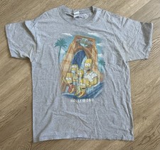 Universal Studios Park The Simpsons T-Shirt - Size XL Bart Homer Hollywood Y2K