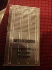 Modelcraft Microbox HSS Twist Drill Set 20 Pack 0.8mm Broken 