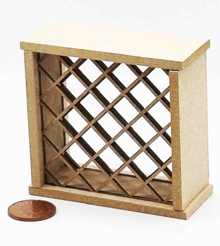 Dolls house wine - rack, flat