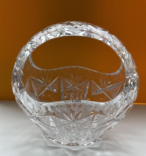 Cut glass basket rose - bowl, /