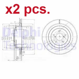 Pcs rear brake - rear, rotos
