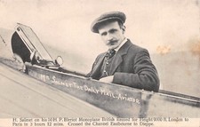 H. SALMET, DAILY MAIL AVIATOR - 50 H.P BLERIOT MONOPLANE ~ RARE VINTAGE POSTCARD