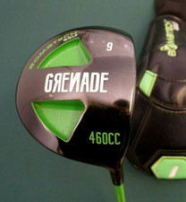 BombTech Grenade 9° Driver Extra Stiff Graphite Shaft Pure Grip & Head Cover