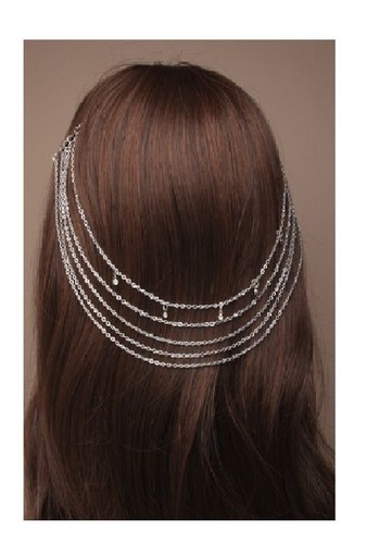 Silver diamante vintage look - silver,