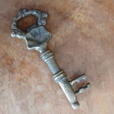 Solid Brass Vintage Key Bottle