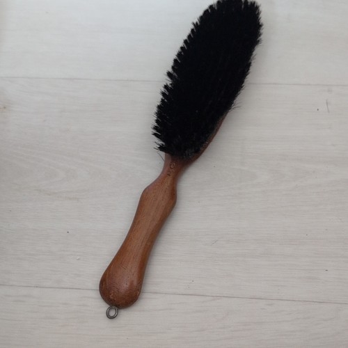 Wood handled clothes brush - wood,