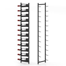 COSTWAY Wall Mounted Wine Rack Hanging Wine Display Rack for 12 Bottles