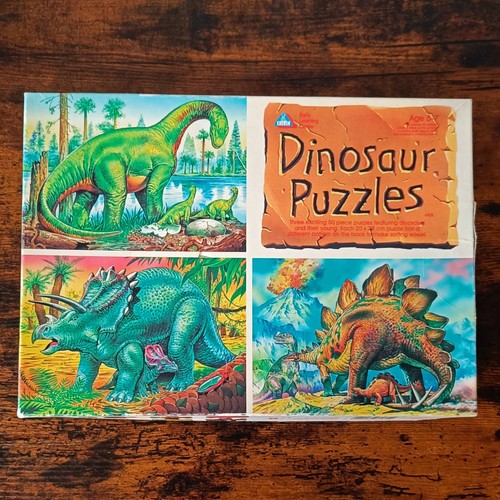 Vintage dinosaur jigsaw - vintage,