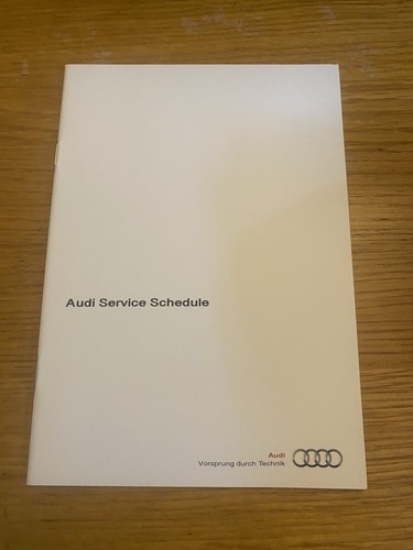 Audi service book stamped - audi,