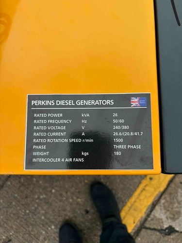 Perkins 26kva diesel generator - perkins,