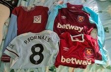 4x West Ham United Shirts