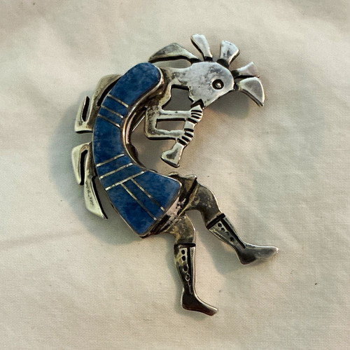 Sterling silver lapis lazuli - silver,