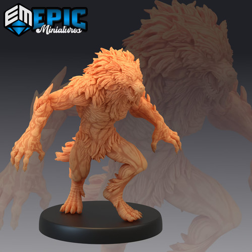 Werewolf monster miniature - monster,