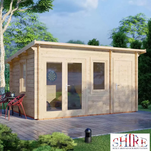 Shire rydal 14x10ft log cabin - 14x10ft,