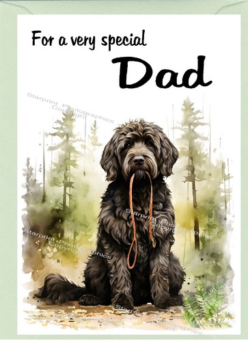 Labradoodle dog blank - blank, card