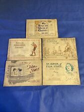 john player cigarette card books x 5 , Film Stars x 2 , Cycling, Football, Kings