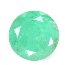 Natural Green Emerald Gemstone  6.7mm Round Cut Colombian Loose Stones Jewellery