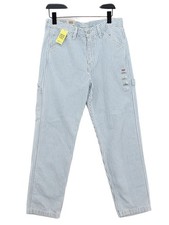 Levi’s Men's Jeans W 32 in Blue Striped 100% Cotton Straight