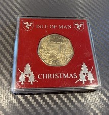 Isle of Man 50p Rare Christmas