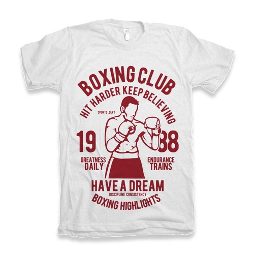Shirt boxing club gym men - shirt,