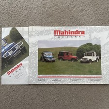Mahindra Range Brochure  1991 + Price List - CJ  Marksman