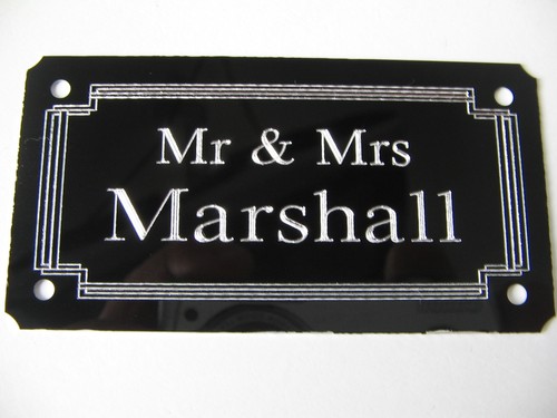 Door name plate 1mm - door,