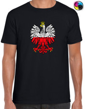 EAGLE POLAND FLAG MENS T SHIRT POLSKA PRIDE POLISH PATRIOTIC COOL FOOTBALL FAN
