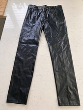 ladies EXTRO & VERT black PVC FAUX LEGGINGS UK SIZE 14 NEW + TAGS fell off