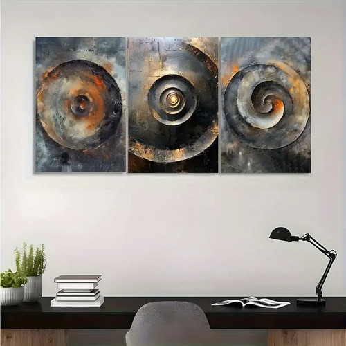 3pcs metal spiral design - spiral,